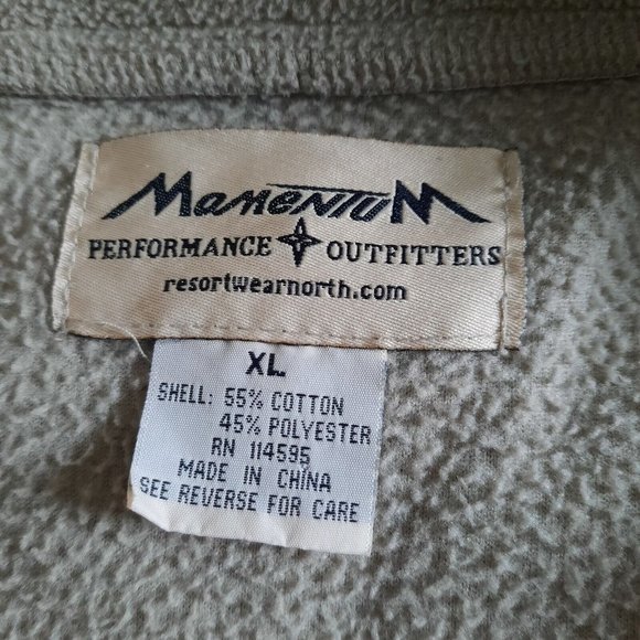 Momentum outfitters fleece vest Mackinaw Island, Michigan XL pre-owned. - Picture 7 of 8